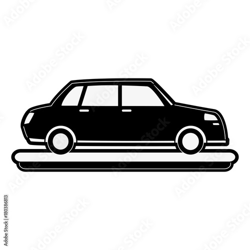 Fototapeta Naklejka Na Ścianę i Meble -  Car sideview vehicle icon vector illustration graphic design