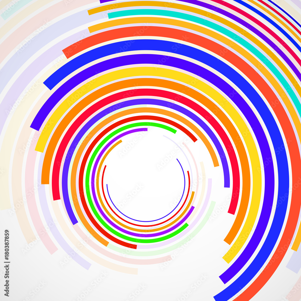 Abstract background of colorful circles with lines, technology backdrop Abstract background of colorful circles with lines, technology backdrop