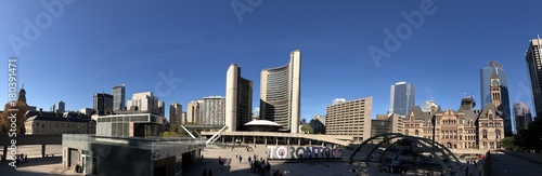 Panoramica della piazza del New city hall, Toronto, Ontario, Canada photo