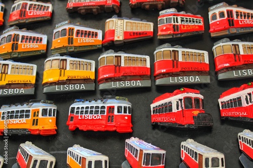 Colorful souvenirs of Lisbon city