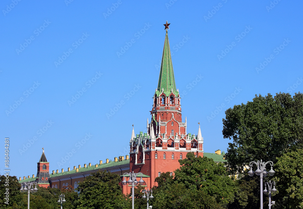 Ancient tower of Moscow Kremlin