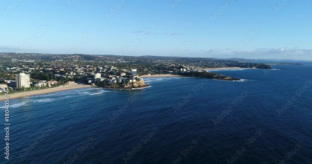 Off manly beach Sydney pacific coast from open sea rotation along the waterline North to South.
Off manly beach Sydney pacific coast from open sea rotation along the waterline North to South.