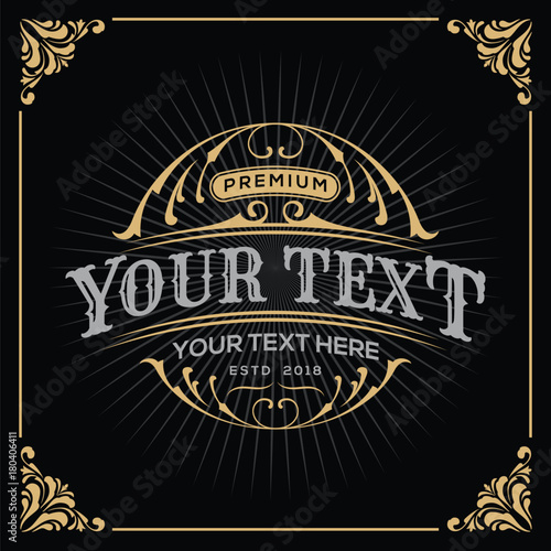 Vintage Luxury Banner Template Design