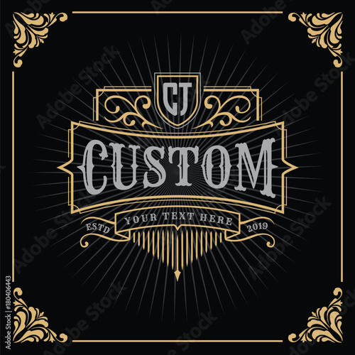 Vintage Luxury Banner Template Design
