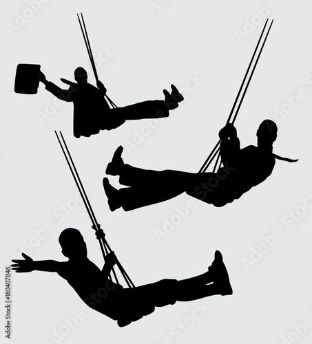 swing people action silhouette good use for symbol, logo, web icon, mascot, sticker, sign, or any design you want.
