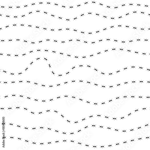 Seamless pattern with ants