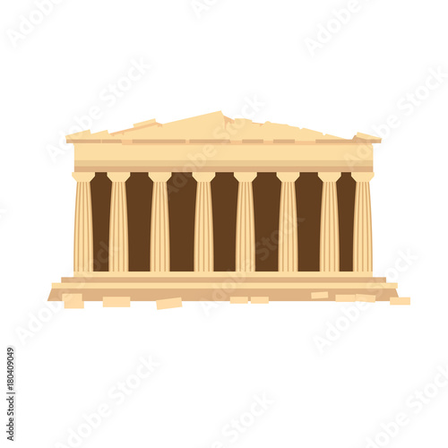 Monument of ancient architecture, Greek temple of Parthenon of Athens.