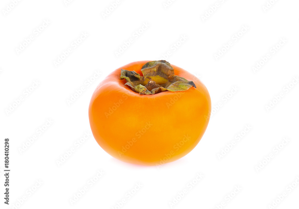 Persimmon on a white background Persimmon on a white background