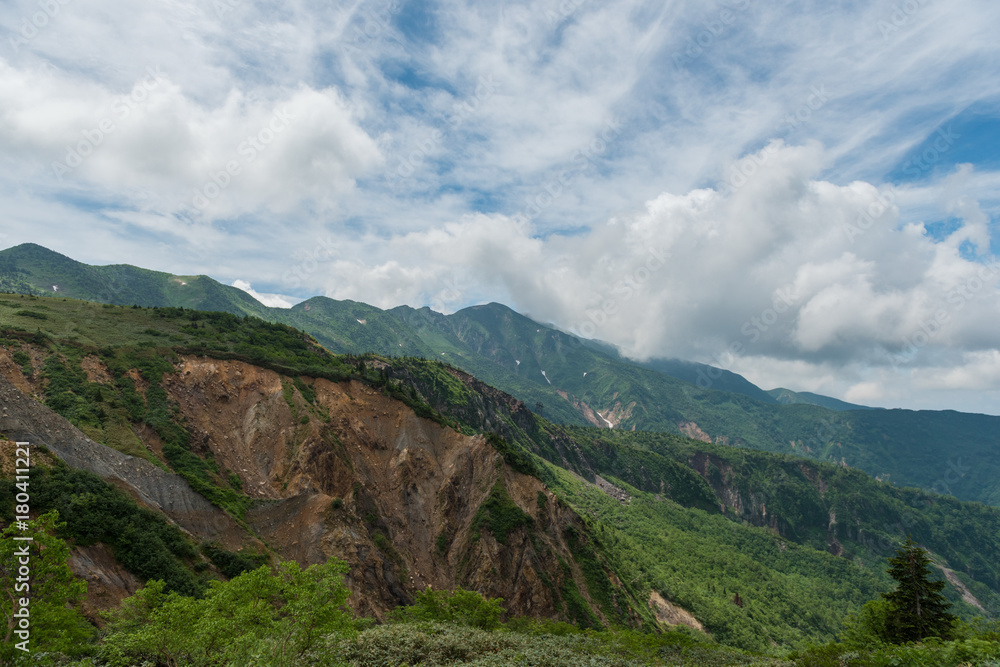 Fototapeta premium 白山 別山方面