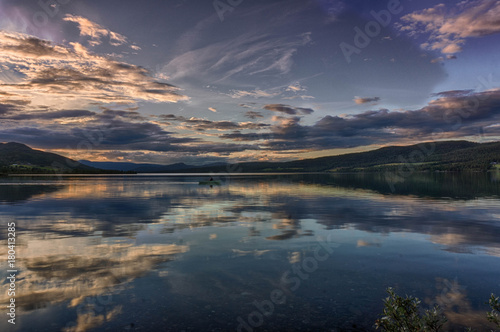 Fototapeta Naklejka Na Ścianę i Meble -  Romantic lake landscape in europe