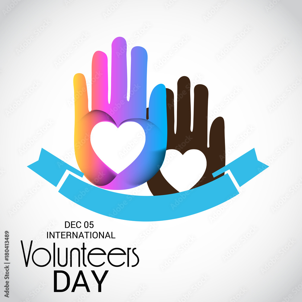Fototapeta premium International Volunteers Day.