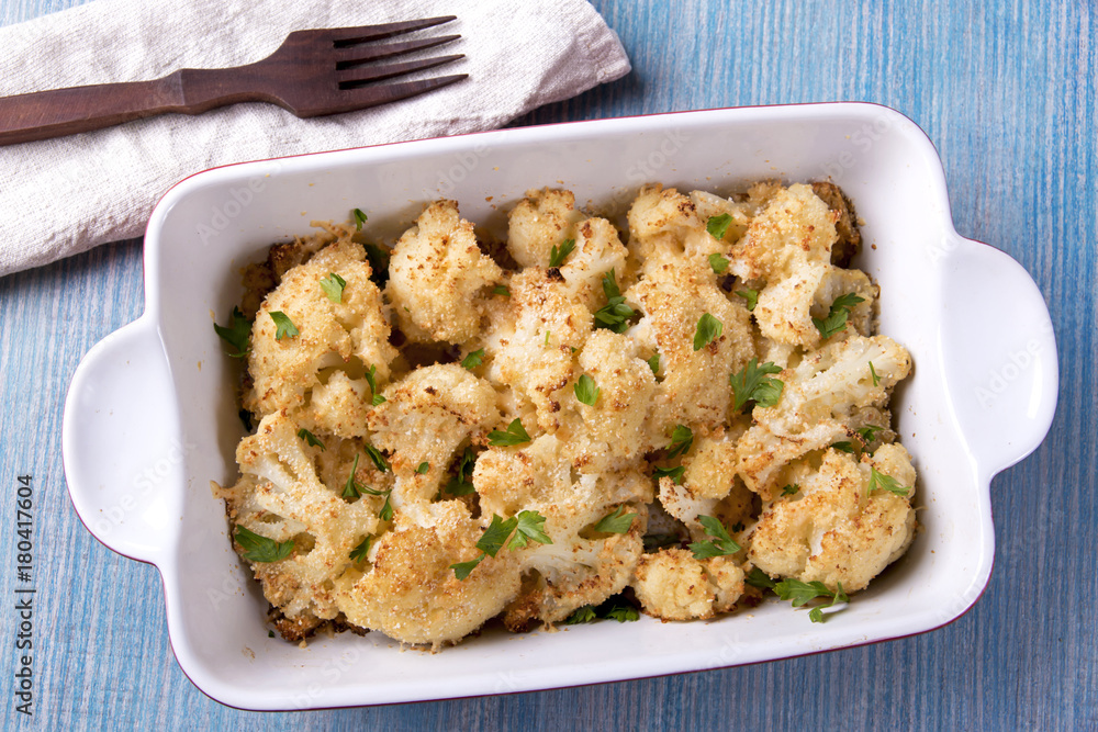 roasted cauliflower with breadcrumbs and cheese roasted cauliflower with breadcrumbs and cheese