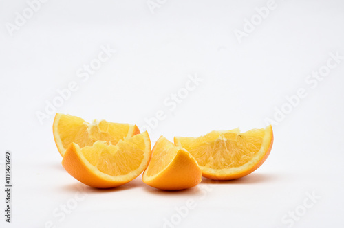 Orange on a white background.Natural.For Isolation.
