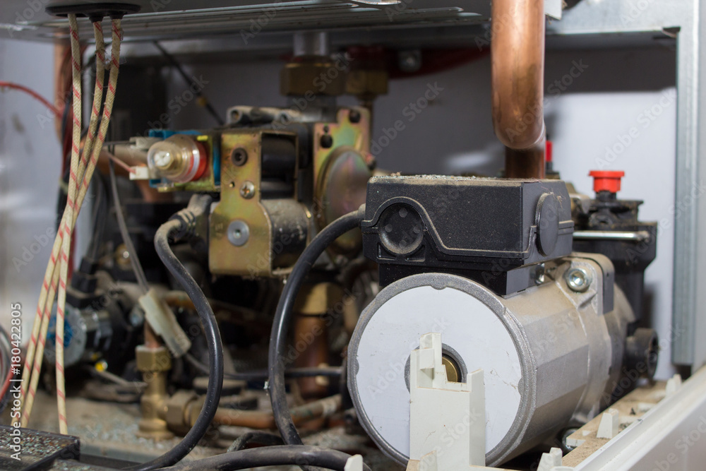 gas boiler inside gas boiler inside