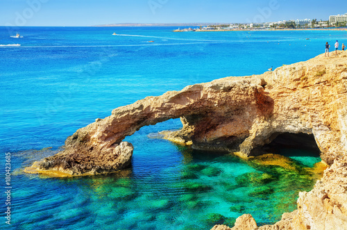 The bridge of love or love bridge is located in one of the most beautiful tourist attractions in Ayia Napa, Cyprus.