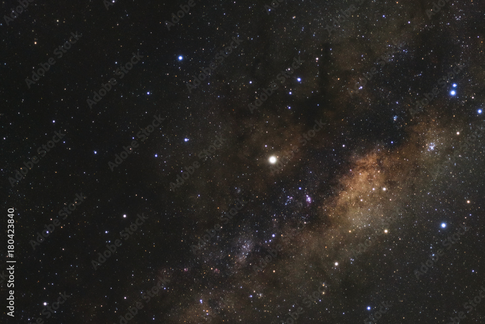 Naklejka premium Milky way galaxy with stars and space dust in the universe