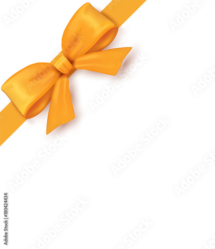 Shiny Yellow Satin Ribbon photo