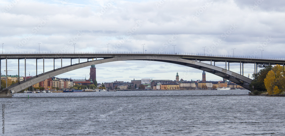 Naklejka premium Brücke in Stockholm