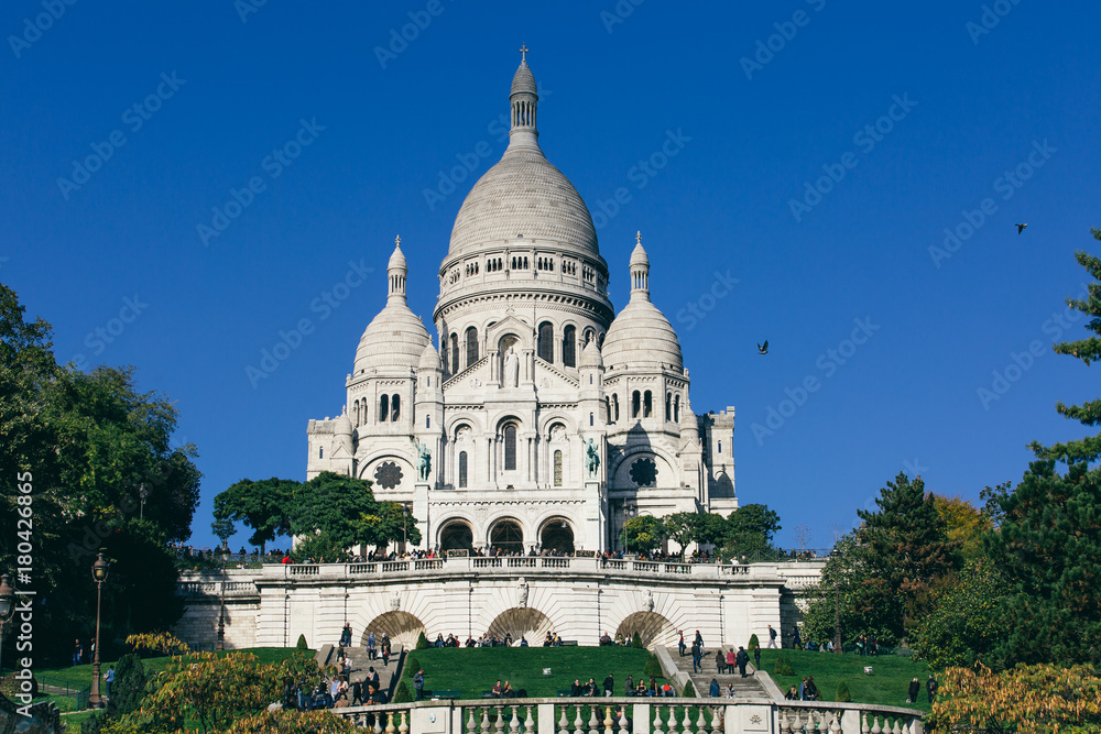 The Basilica of the Sacred Heart of Paris.