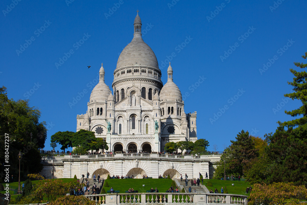 The Basilica of the Sacred Heart of Paris.