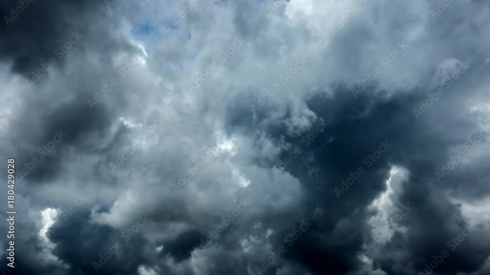 Black Storm Cloud Moving On Sky - Time Lapse Black Storm Cloud Moving On Sky - Time Lapse
