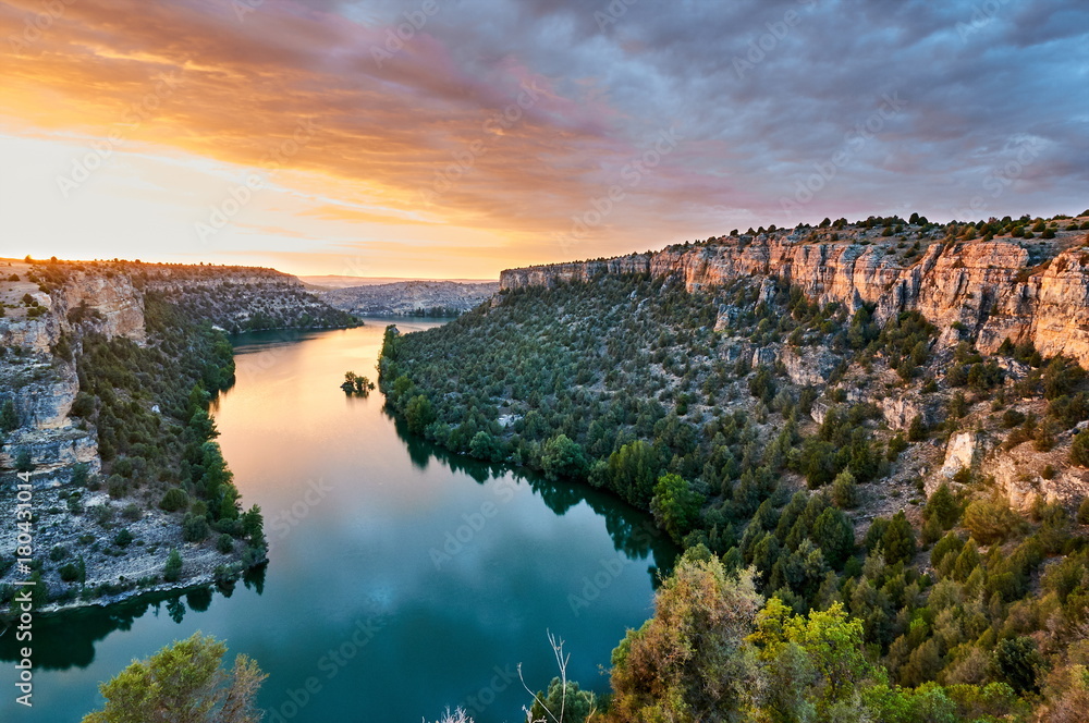 Duraton Canyon in Segovia, Spain