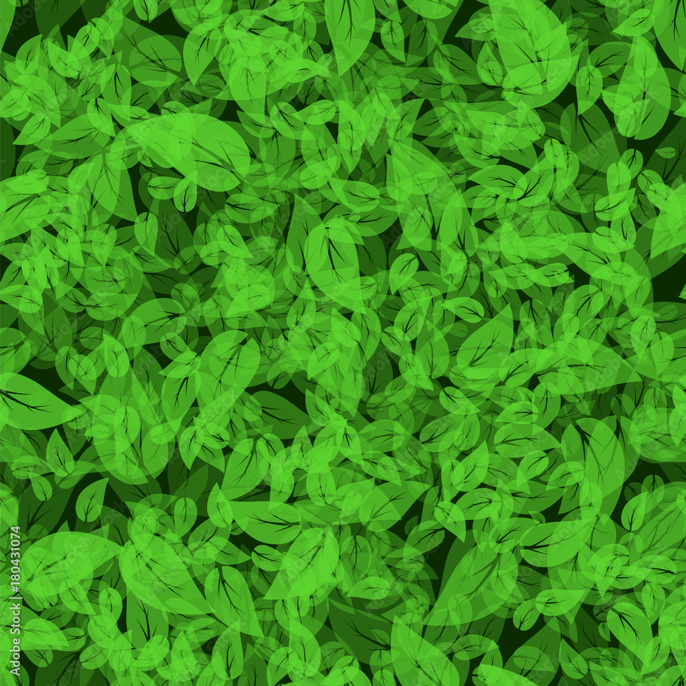 Seamless Spring Green Leaves Background Seamless Spring Green Leaves Background