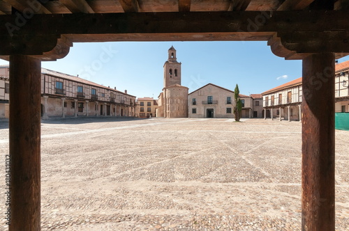 Plaza de la Villa and Santa Maria chuch (Square of the Village), Arevalo, Avila, Spain