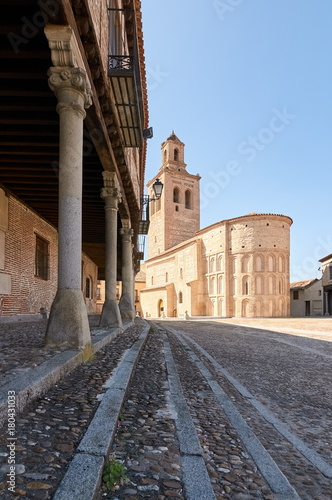 Plaza de la Villa and Santa Maria chuch (Square of the Village), Arevalo, Avila, Spain
