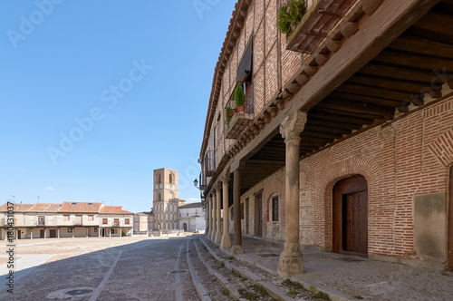 Plaza de la Villa and Santa Maria chuch (Square of the Village), Arevalo, Avila, Spain