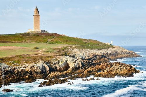 Hercules lighthouse. A Coruna, Spain