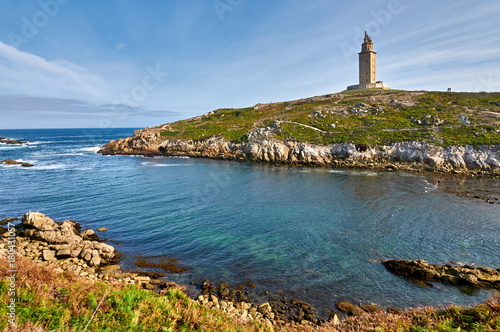 Hercules lighthouse. A Coruna, Spain