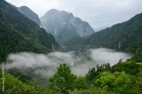 富山県 立山黒部アルペンルート 黒部ダム Japan Toyama Tateyama Kurobe Alpine Route Kurobe Dam