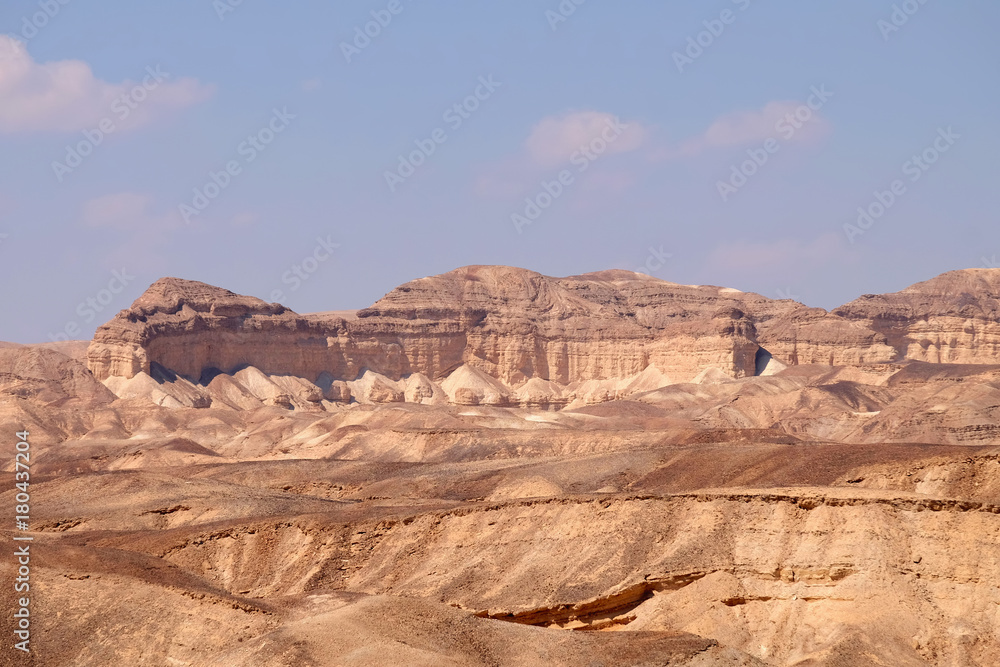 Eroded scenic rocks in Negev desert mountains. Eroded scenic rocks in Negev desert mountains.
