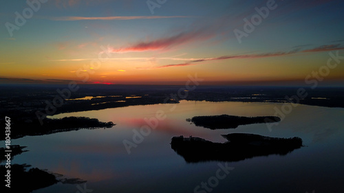 Sonnenuntergang Luftbild