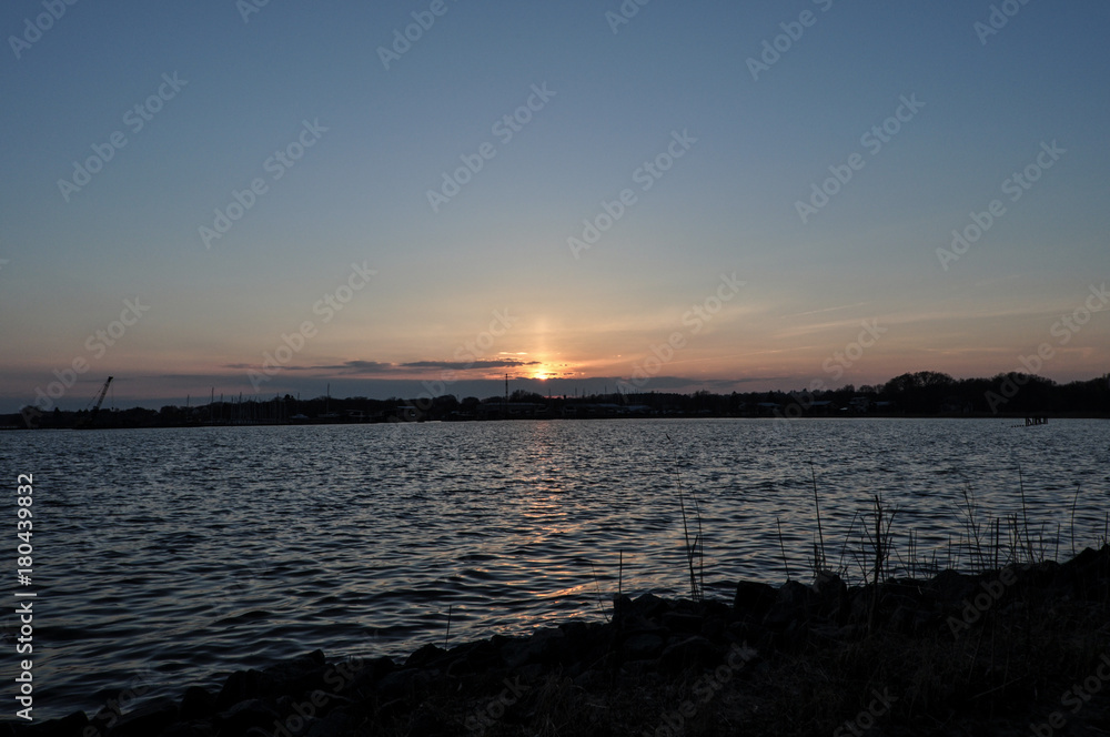 Sonnenuntergang in der Goor, Lauterbach auf Rügen Sonnenuntergang in der Goor, Lauterbach auf Rügen