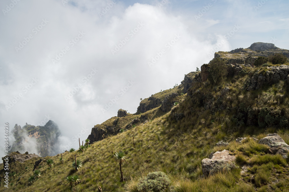 Hiking in the Simien Mountains, Ethiopia Hiking in the Simien Mountains, Ethiopia