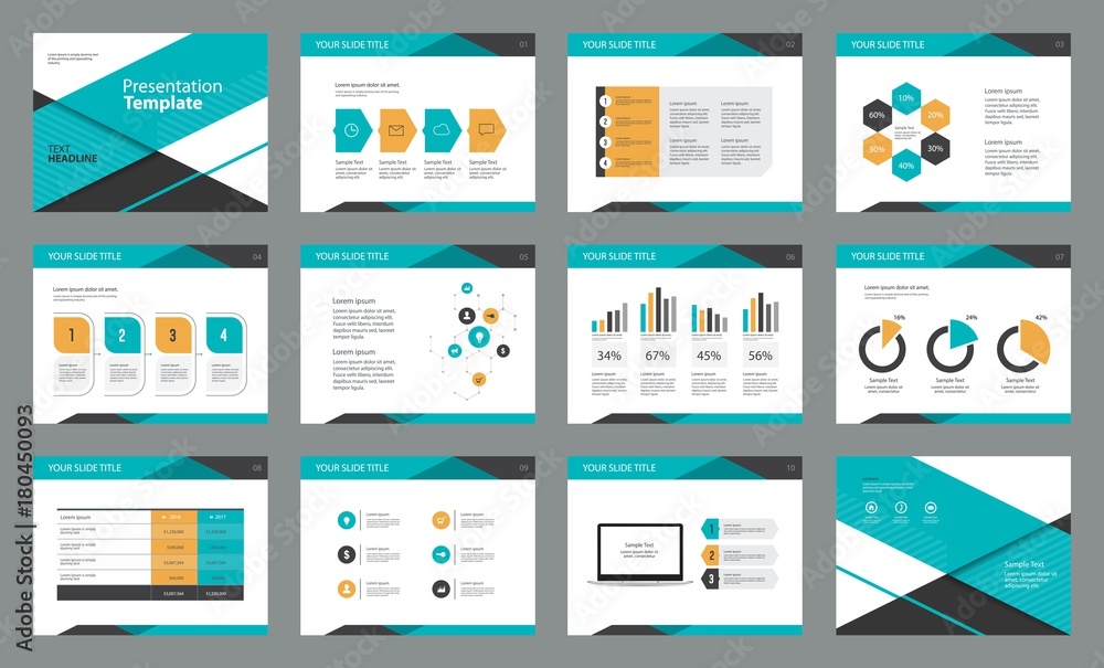 page layout design with info graphic element  template for  presentation , brochure and report 