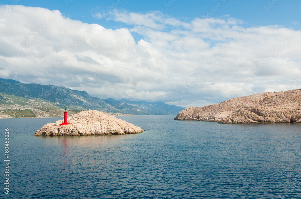 Naklejka premium Lighthouse on the island of Pag croatia