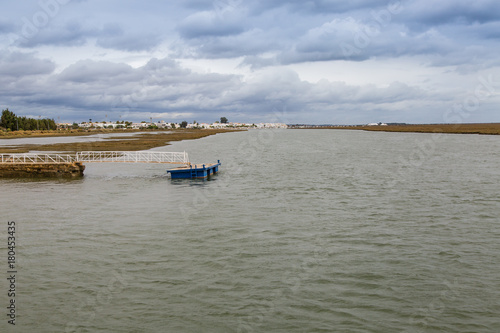 Gilao River and wetlands near Tavira, Portugal
