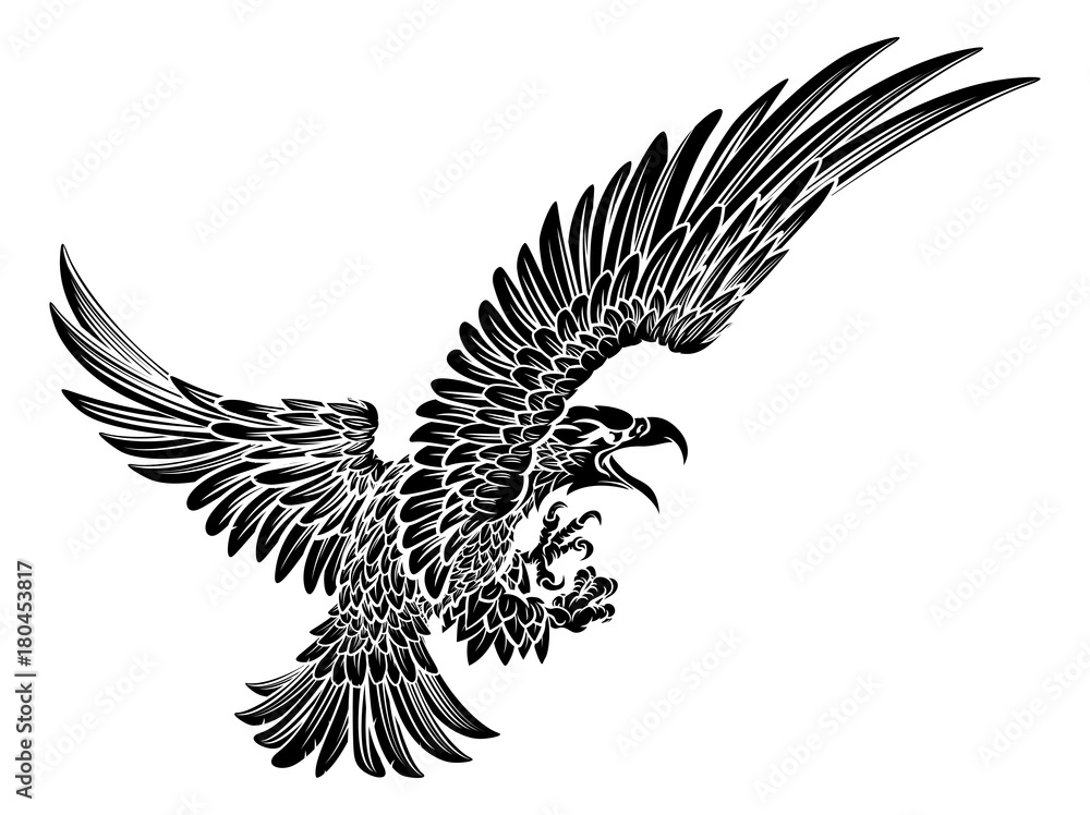 Obraz premium Swooping Eagle Bird