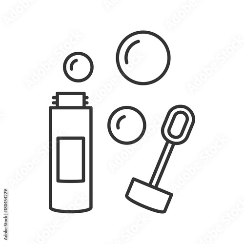 Bubble blower linear icon