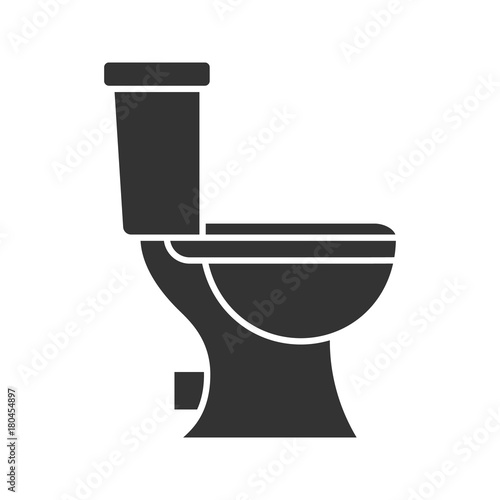 Lavatory pan glyph icon