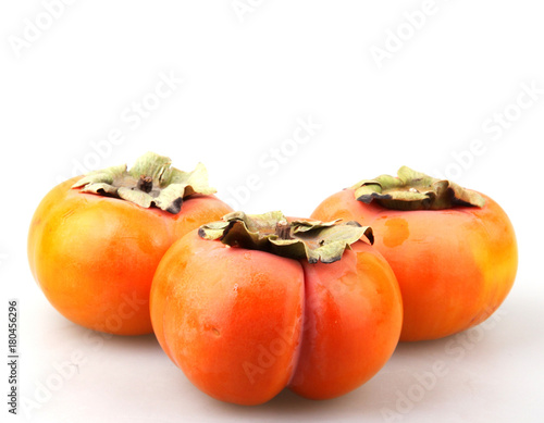 Принти на полотні Fresh Ripe Persimmons Isolate On White