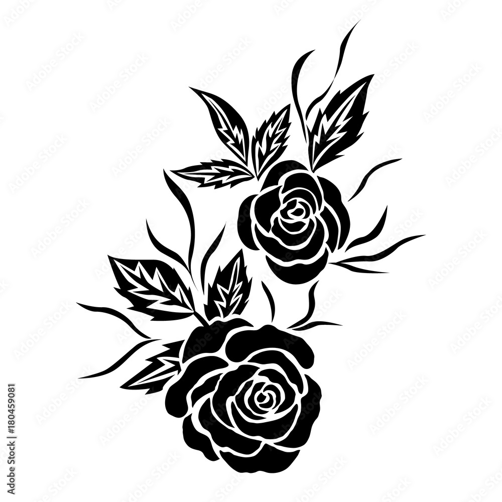 Black Rose Temporary Tattoo – Tattooed Now !