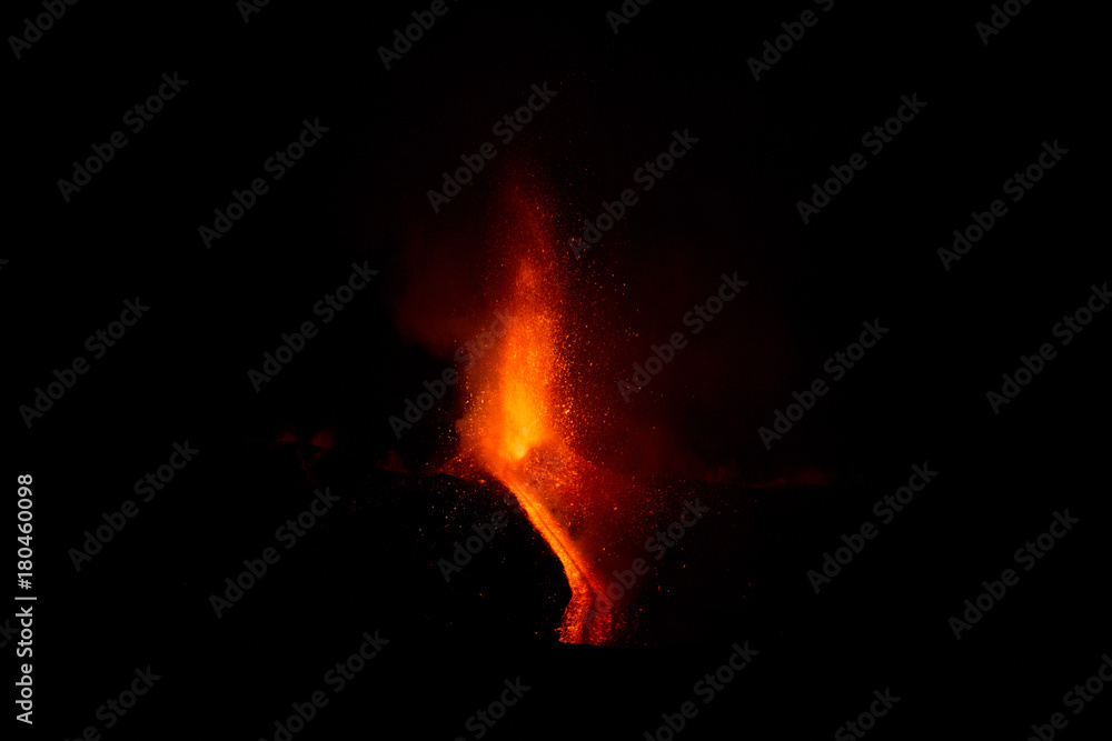 Eruption of Etna Volcano In Sicily Eruption of Etna Volcano In Sicily