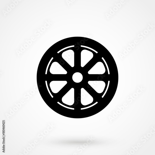 Car wheel icon