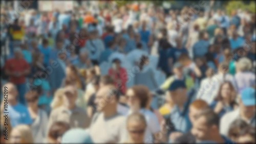 Wallpaper Mural Street filled with a very busy anonymous crowd. City pedestrian. Unrecognizable mass of people walking in the city. Crowded street , blurred face. Torontodigital.ca
