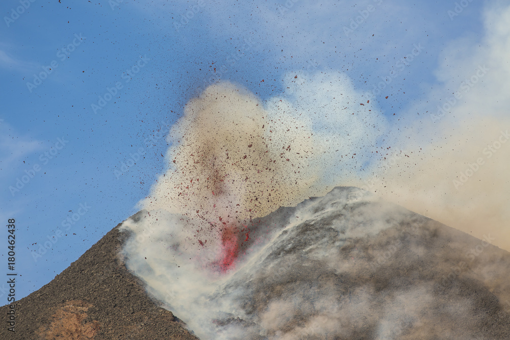 Eruption of Etna Volcano In Sicily Eruption of Etna Volcano In Sicily
