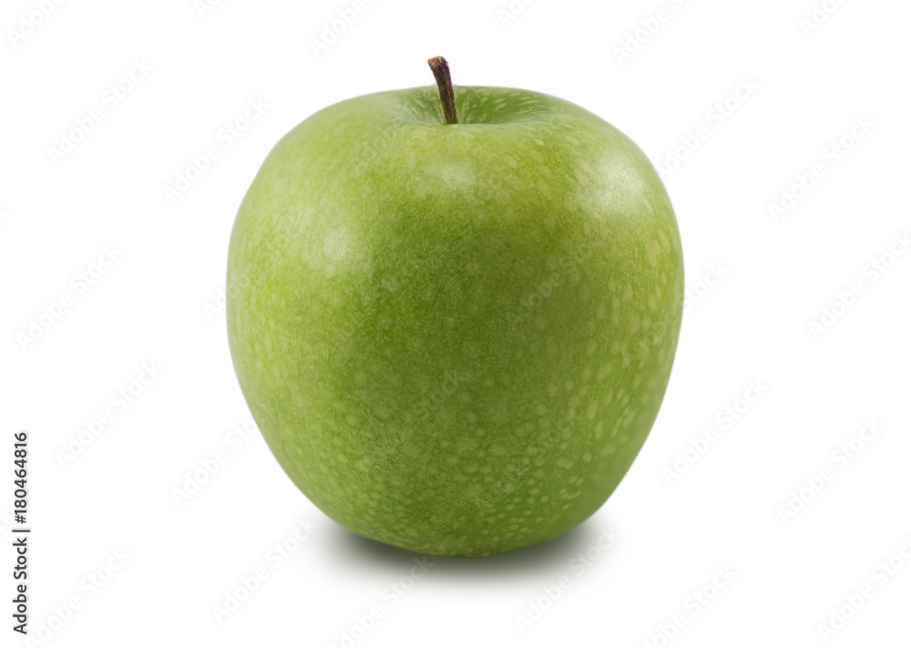 green apple isolated on white background